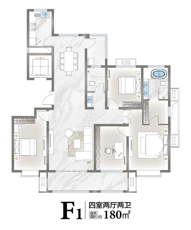 盛世沂城B區(qū)F1戶型