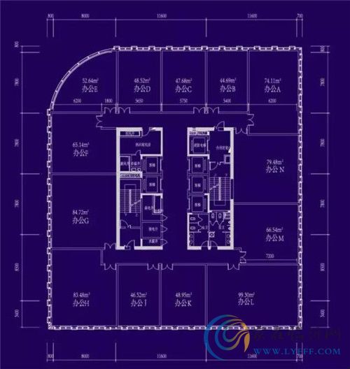 浮來春公館商務(wù)中心 浮來春財(cái)富大廈戶型圖