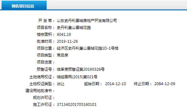 11月下旬臨沂共22項目獲預(yù)售證 共批準(zhǔn)42棟樓