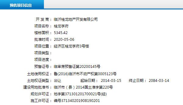 5月上旬臨沂共22項目獲預(yù)售證 共批準(zhǔn)48棟樓