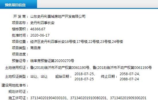 6月中旬臨沂共27項目獲預售證 共批準80棟樓