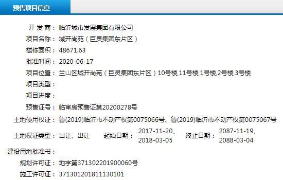 6月中旬臨沂共27項目獲預售證 共批準80棟樓