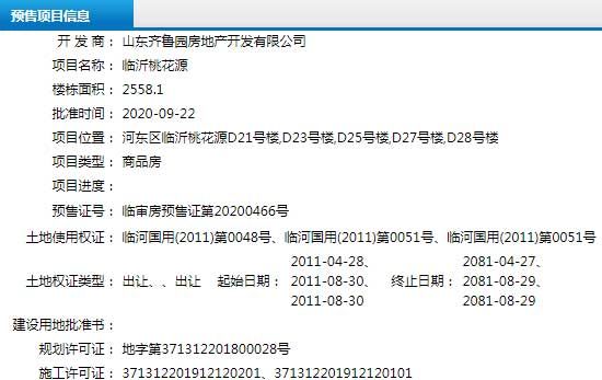 9月下旬臨沂共38項目獲預(yù)售證 共批準(zhǔn)123棟樓