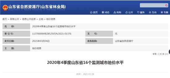 臨沂最新地價(jià)水平出爐！3月份房?jī)r(jià)環(huán)比下降6.5%