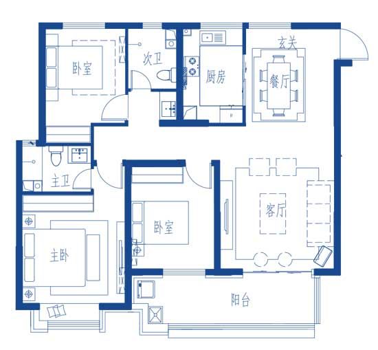 御山河142㎡三室全能戶型，限時優(yōu)惠98萬