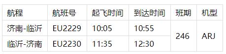 “環(huán)魯飛”臨沂至濟南航線即將開通 預計50分鐘抵達