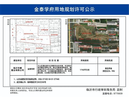 蘭山老城區(qū)通達(dá)路地段規(guī)劃公示，案名別有玄機(jī)？